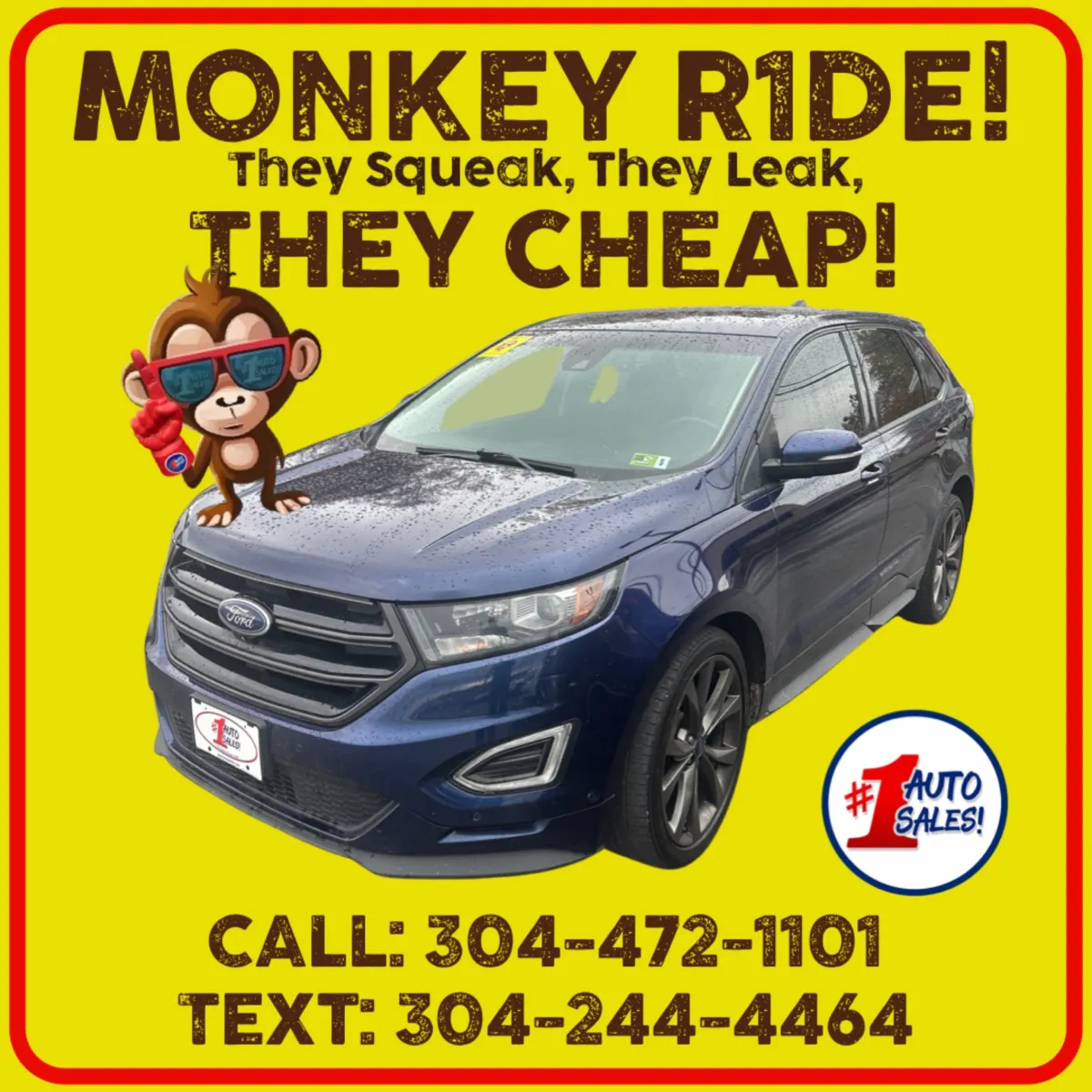 Blue 2016 Ford Edge Sport AWD for sale in Buckhannon, WV
