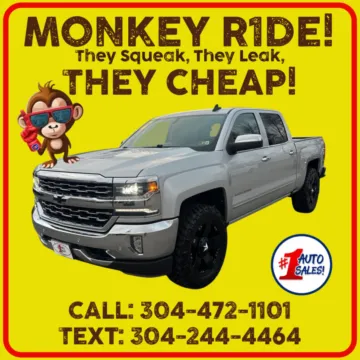 Silver 2017 Chevrolet Silverado 1500 LTZ Crew Cab 4x4 for sale in Buckhannon, WV