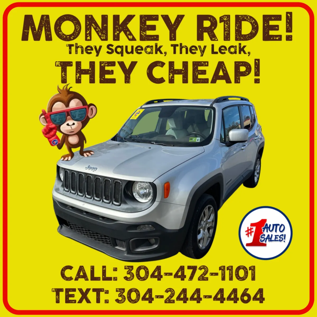 Blue 2015 Jeep Renegade Latitude 4X4 for sale in Buckhannon, WV