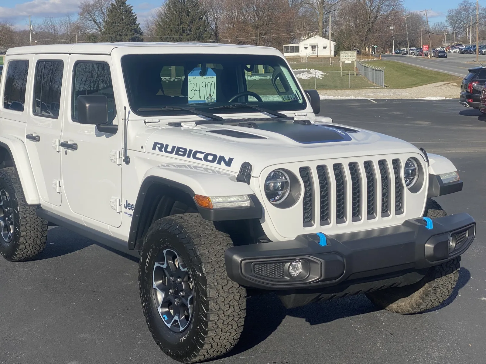 White 2022 Jeep Wrangler Unlimited Rubicon 4xe for sale in Lebanon, PA