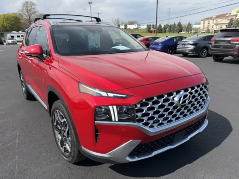 Red 2021 Hyundai Santa Fe Limited for sale in Lebanon, PA