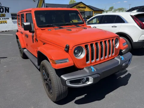 Orange 2023 Jeep Wrangler Sahara 4xe for sale in Lebanon, PA