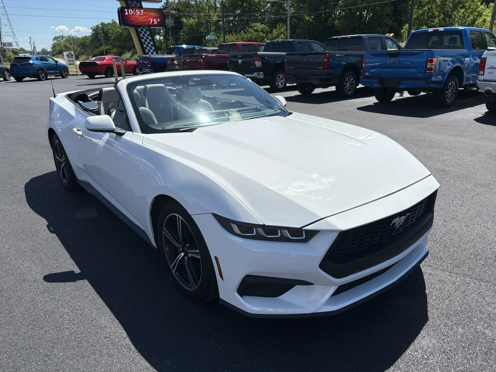 White 2024 Ford Mustang EcoBoost Premium for sale in Lebanon, PA