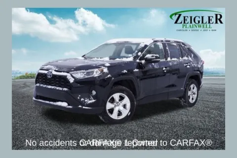 Black 2020 Toyota RAV4 Hybrid XLE for sale in Plainwell, MI