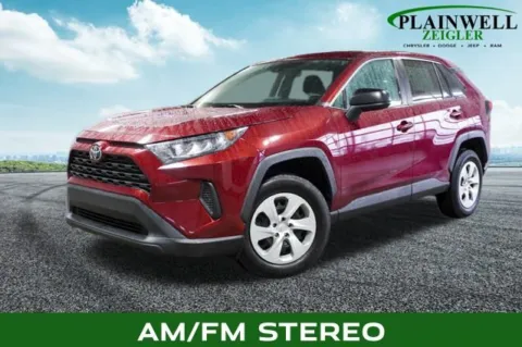 Red 2022 Toyota RAV4 LE for sale in Plainwell, MI