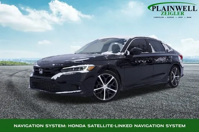 Black 2022 Honda Civic Touring for sale in Plainwell, MI