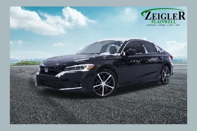 Black 2022 Honda Civic Touring for sale in Plainwell, MI