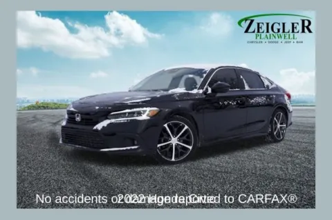 Black 2022 Honda Civic Touring for sale in Plainwell, MI