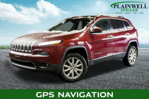 Red 2015 Jeep Cherokee Limited for sale in Plainwell, MI