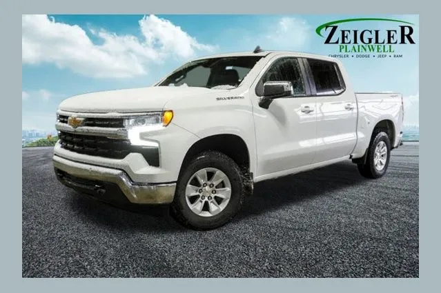White 2025 Chevrolet Silverado 1500 LT for sale in Plainwell, MI