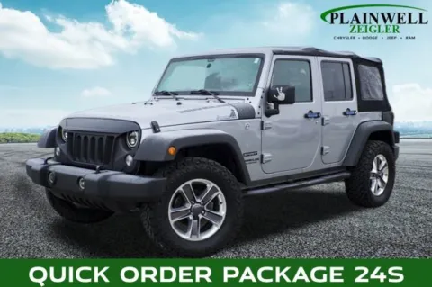 Silver 2017 Jeep Wrangler Unlimited Sport for sale in Plainwell, MI