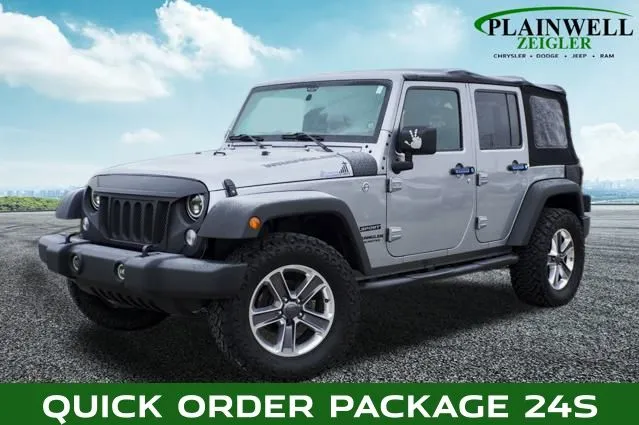 Silver 2017 Jeep Wrangler Unlimited Sport for sale in Plainwell, MI