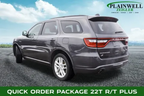 Photos of 2025 Dodge Durango R/T Plus for sale in Plainwell, MI at Zeigler Chrysler Dodge Jeep Ram of Plainwell