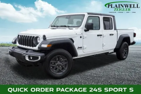 White 2025 Jeep Gladiator Sport S for sale in Plainwell, MI