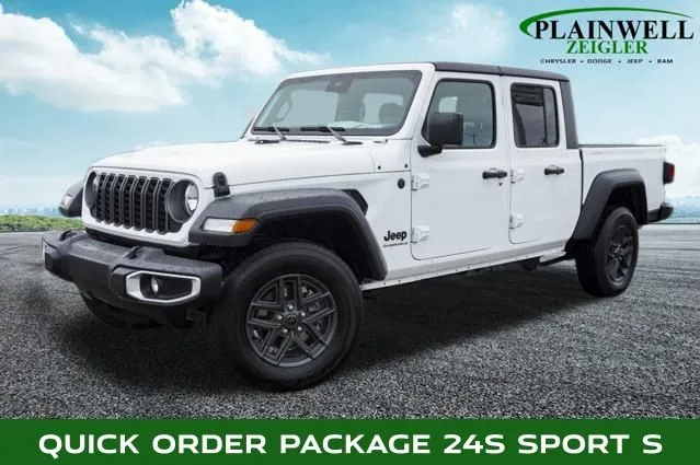 White 2025 Jeep Gladiator Sport S for sale in Plainwell, MI