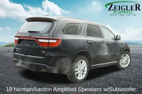 Photos of 2025 Dodge Durango R/T Plus for sale in Plainwell, MI at Zeigler Chrysler Dodge Jeep Ram of Plainwell