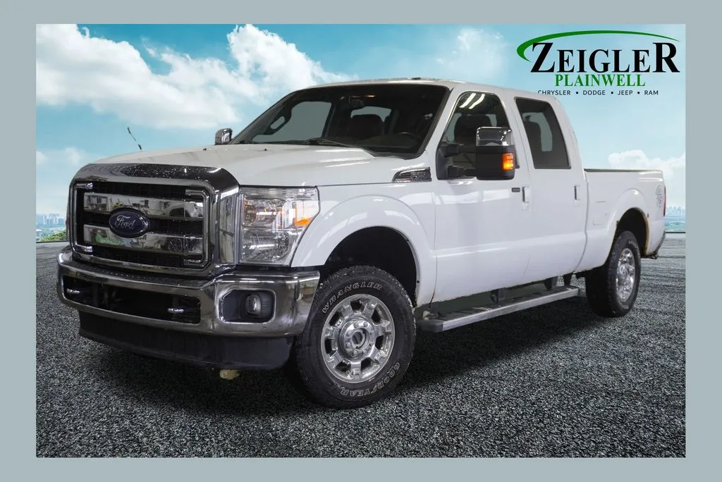 White 2015 Ford F-250SD Lariat for sale in Plainwell, MI