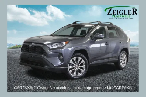 Black 2021 Toyota RAV4 XLE Premium for sale in Plainwell, MI