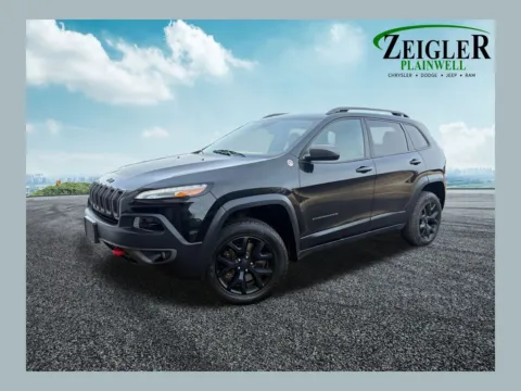 Black 2016 Jeep Cherokee Trailhawk for sale in Plainwell, MI