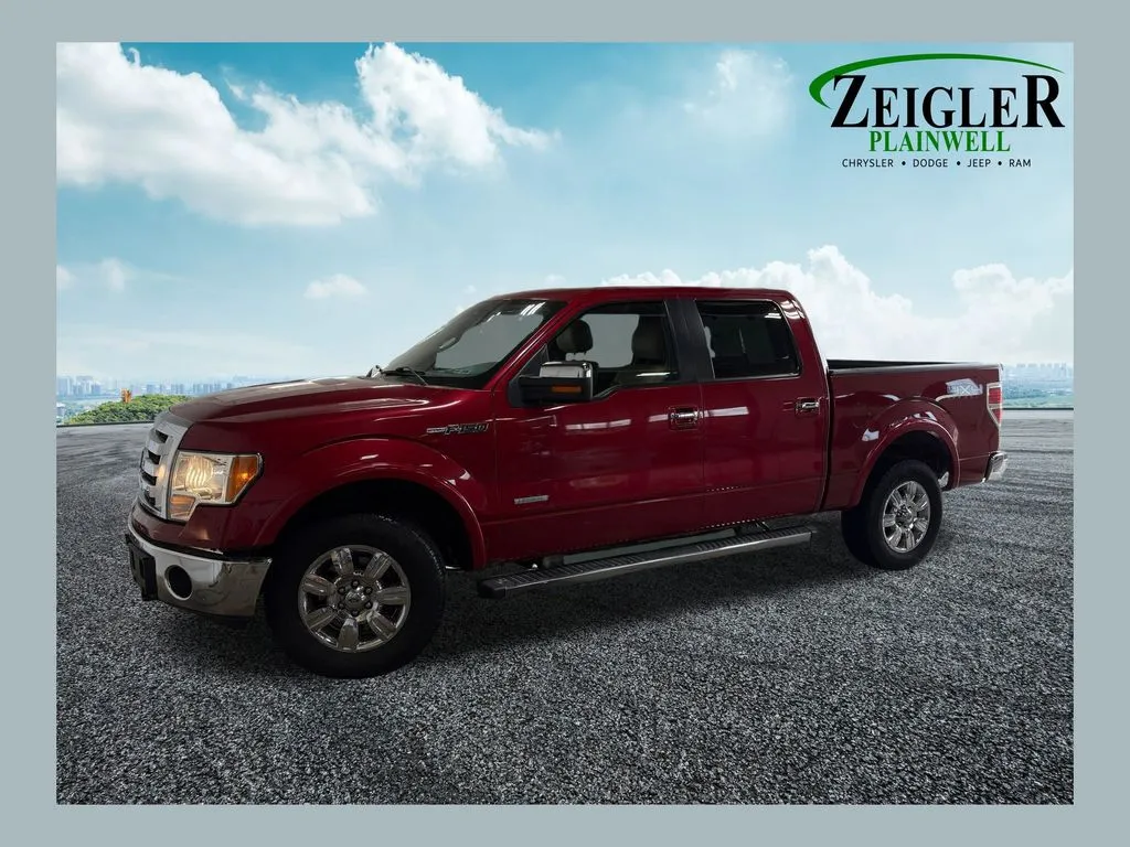 Red 2012 Ford F-150 Lariat for sale in Plainwell, MI