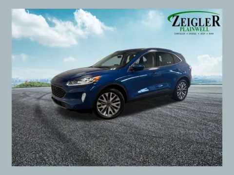 Blue 2022 Ford Escape Hybrid Titanium for sale in Plainwell, MI