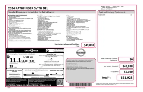 Photos of 2024 Nissan Pathfinder SV for sale in Plainwell, MI at Zeigler Chrysler Dodge Jeep Ram of Plainwell
