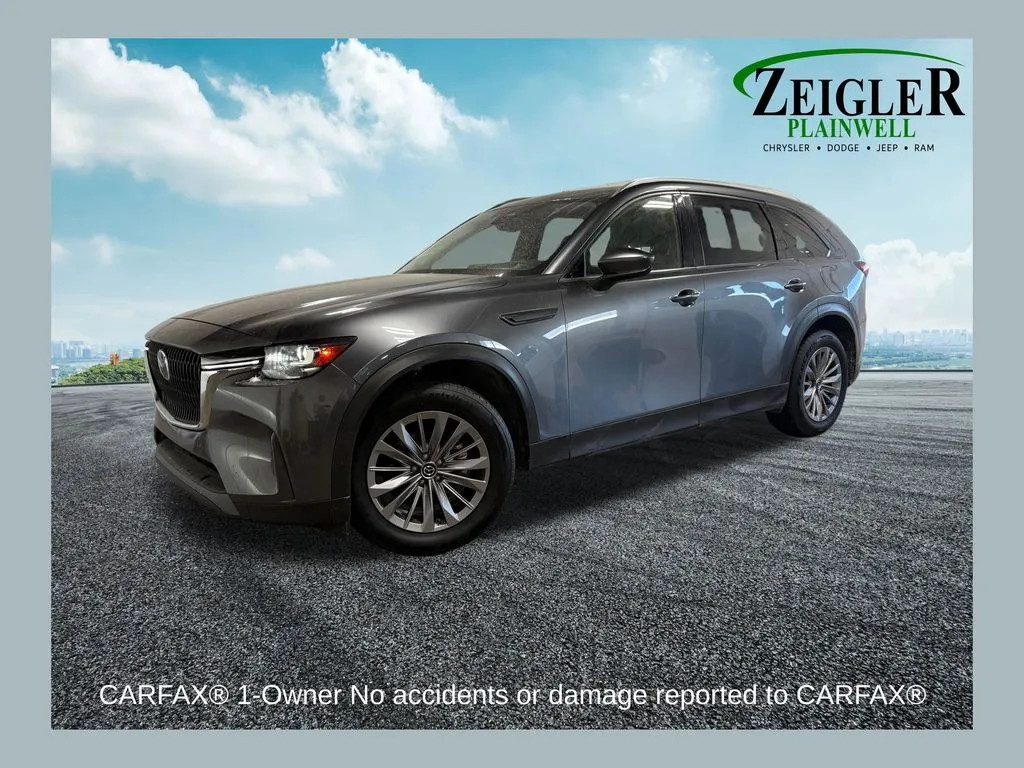 Gray 2024 Mazda CX-90 3.3 Turbo Preferred Plus for sale in Plainwell, MI