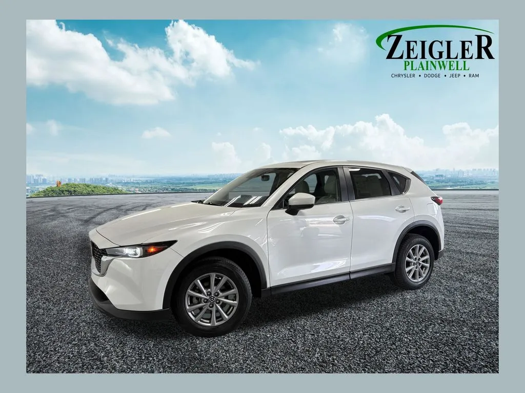 White 2023 Mazda CX-5 2.5 S Preferred Package for sale in Plainwell, MI