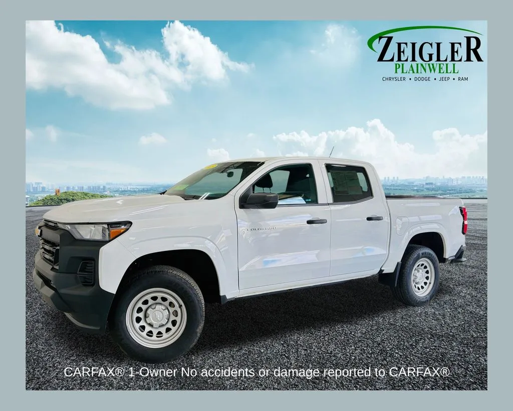 White 2023 Chevrolet Colorado Work Truck for sale in Plainwell, MI