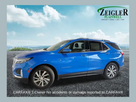 Blue 2024 Chevrolet Equinox Premier for sale in Plainwell, MI