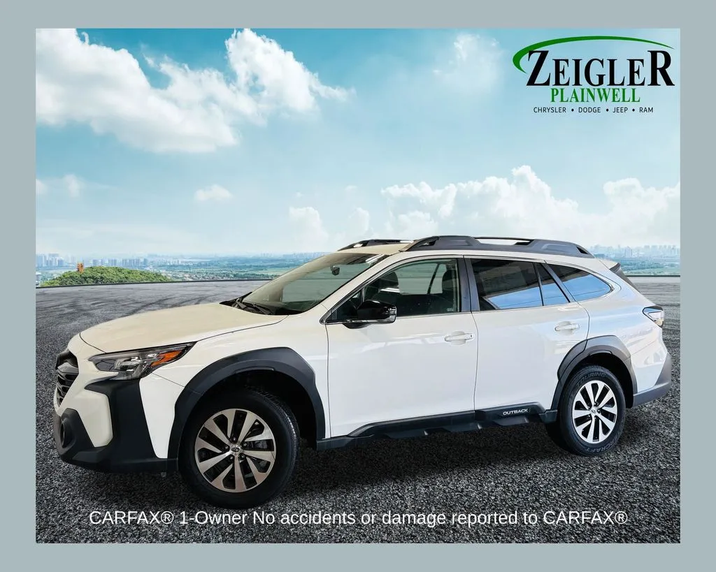 White 2024 Subaru Outback Premium for sale in Plainwell, MI