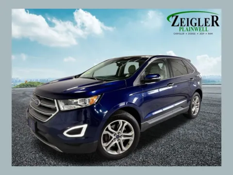 Blue 2016 Ford Edge Titanium for sale in Plainwell, MI