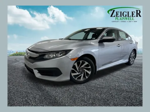 Silver 2016 Honda Civic EX for sale in Plainwell, MI