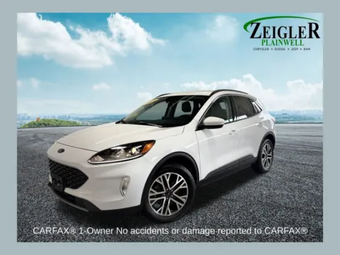 White 2021 Ford Escape Hybrid SEL for sale in Plainwell, MI