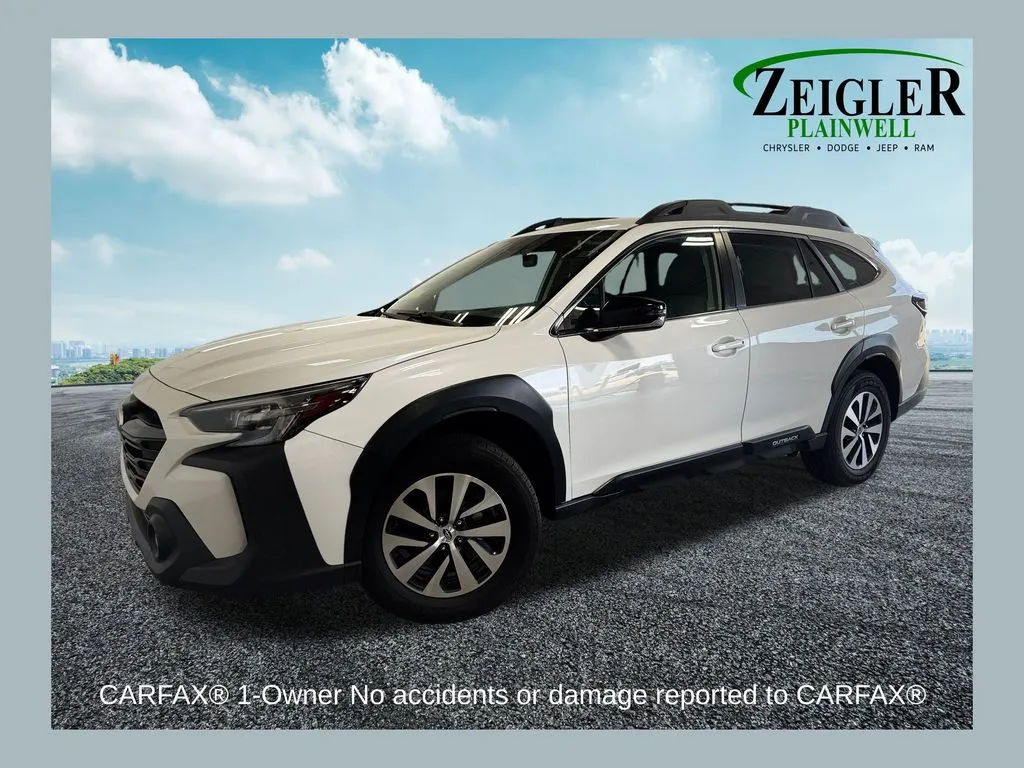 White 2023 Subaru Outback Premium for sale in Plainwell, MI