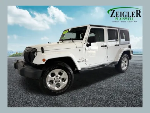 White 2018 Jeep Wrangler JK Unlimited Sahara for sale in Plainwell, MI