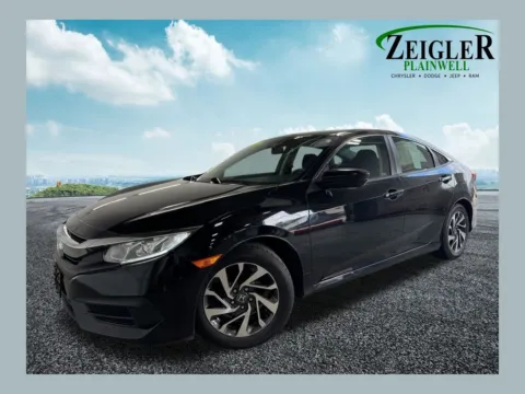 Black 2016 Honda Civic EX for sale in Plainwell, MI
