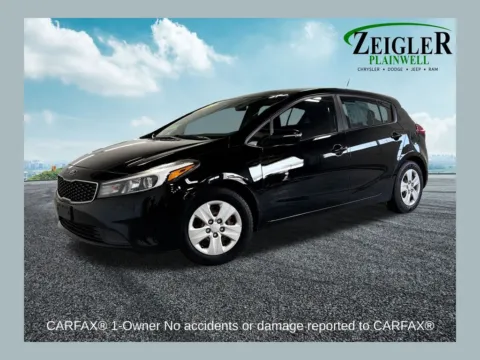 Black 2017 Kia Forte5 LX for sale in Plainwell, MI