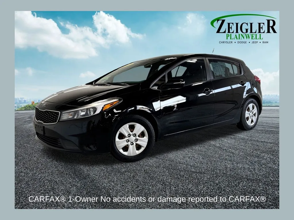 Black 2017 Kia Forte5 LX for sale in Plainwell, MI