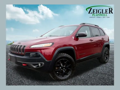 Red 2016 Jeep Cherokee Trailhawk for sale in Plainwell, MI