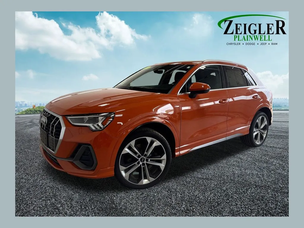 Orange 2020 Audi Q3 Premium Plus S line for sale in Plainwell, MI