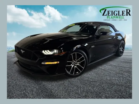 Black 2018 Ford Mustang GT Premium for sale in Plainwell, MI