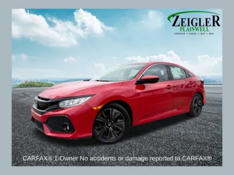 Red 2017 Honda Civic EX for sale in Plainwell, MI