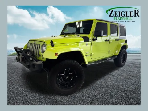 Green 2017 Jeep Wrangler Unlimited Sahara for sale in Plainwell, MI