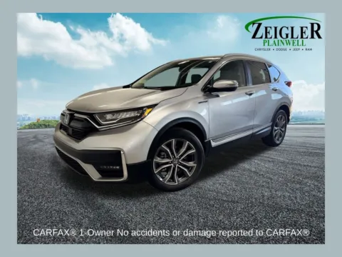 Silver 2021 Honda CR-V Hybrid Touring for sale in Plainwell, MI