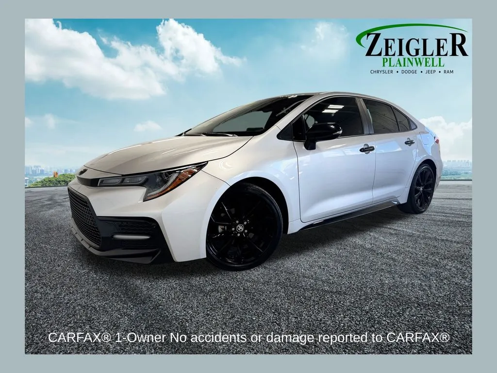 Silver 2021 Toyota Corolla SE Nightshade for sale in Plainwell, MI