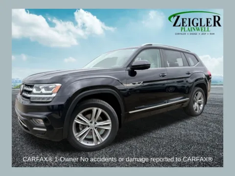 Black 2019 Volkswagen Atlas 3.6L V6 SEL R-Line for sale in Plainwell, MI