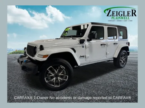 White 2024 Jeep Wrangler Sport S 4xe for sale in Plainwell, MI