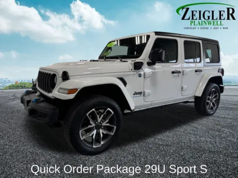 Photos of 2024 Jeep Wrangler Sport S 4xe for sale in Plainwell, MI at Zeigler Chrysler Dodge Jeep Ram of Plainwell