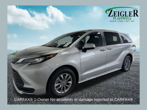 Silver 2023 Toyota Sienna LE for sale in Plainwell, MI